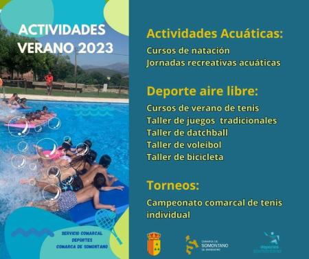 Imagen Actividades Deportivas de Comarca - Verano 2023.