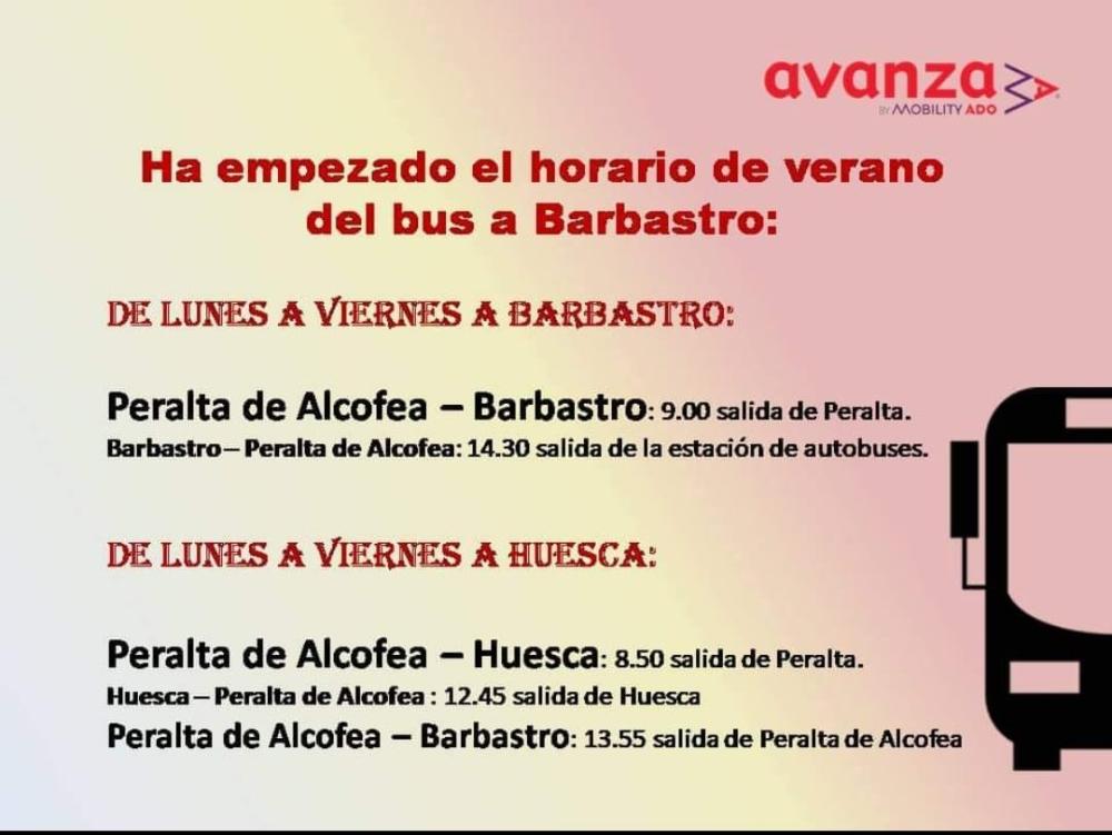 Imagen Autobús de Barbastro - Horario de verano.