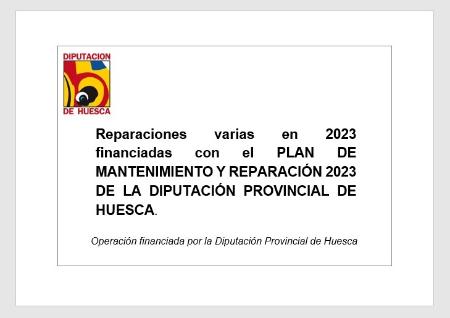 Imagen Reparaciones varias en 2023 financiadas con el PLAN DE MANTENIMIENTO Y...