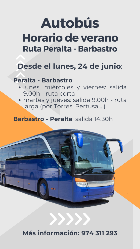 Imagen Autobús a Barbastro - Verano 2024.
