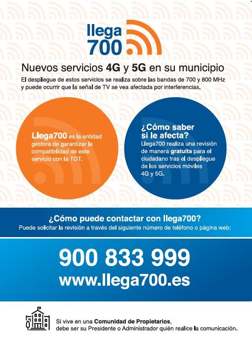 Imagen Llega 700 - Servicio TDT.