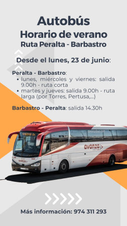 Imagen Autobús a Barbastro - Horario de verano 2025.
