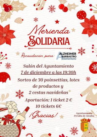 Imagen Merienda solidaria: Alzheimer Barbastro.
