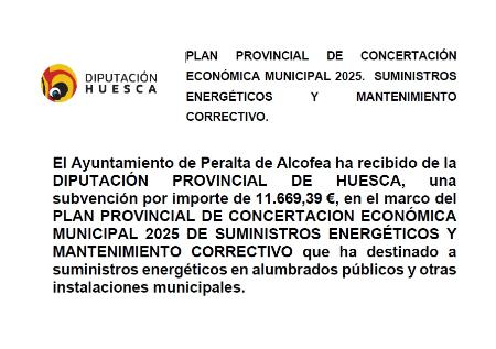 Imagen PLAN PROVINCIAL DE CONCERTACIÓN ECONÓMICA MUNICIPAL 2025. SUMINISTROS...
