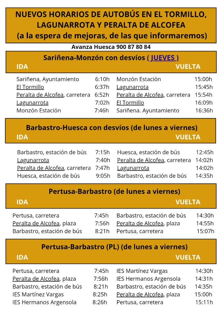 Imagen Cambio en la ruta y los horarios de los autobuses.