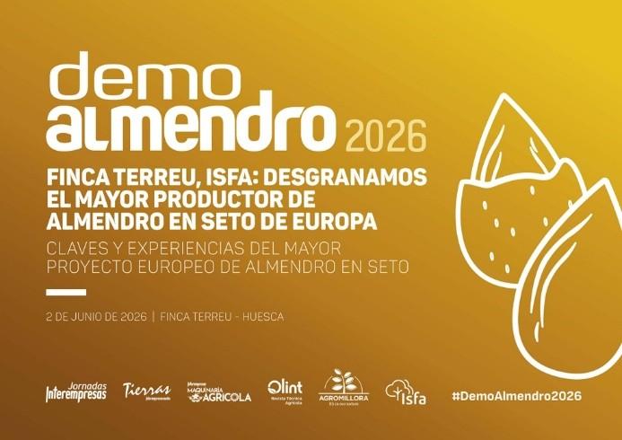 Imagen El mayor productor europeo de almendro en seto acoge Demoalmendro 2026 el próximo 2 de junio.