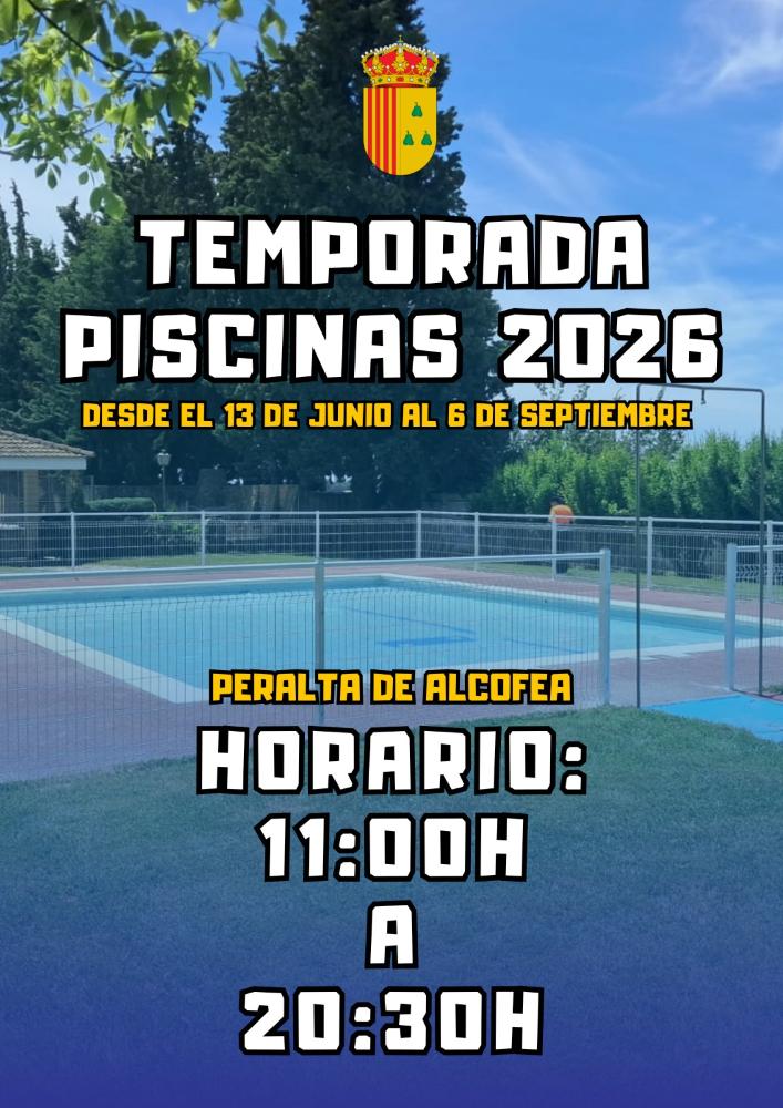 Imagen Apertura de las piscinas de Peralta de Alcofea, 2026.