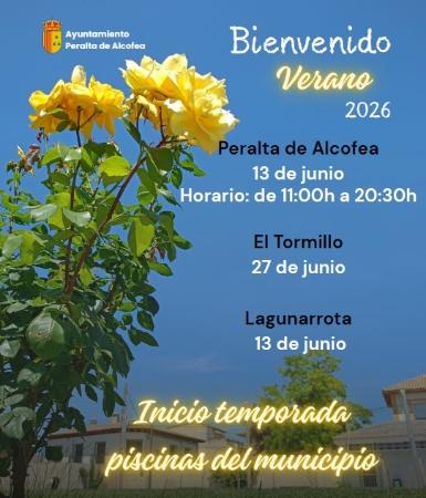 Imagen Apertura de piscinas 2026 en Peralta de Alcofea y Lagunarrota