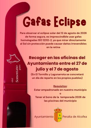 Imagen Gafas eclipse solar, 2026.
