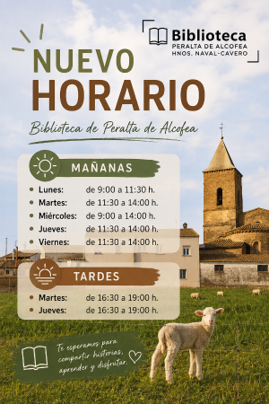 Imagen Nuevo horario de la Biblioteca.