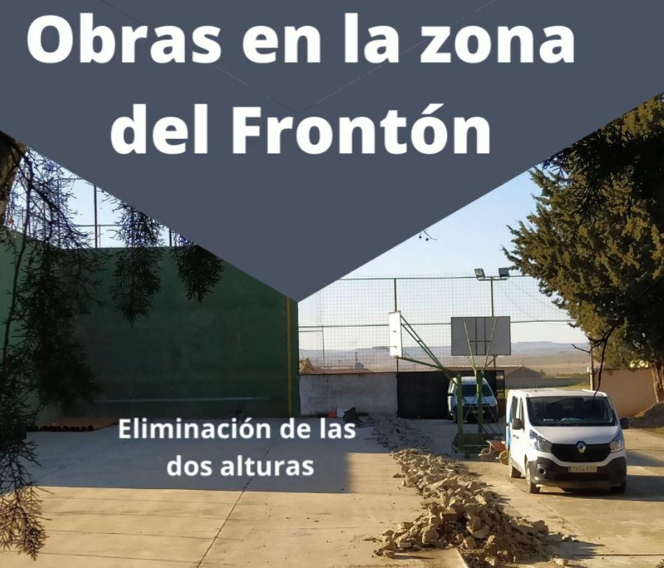 Imagen Obras de mejora en el frontón y en la pista polideportiva
