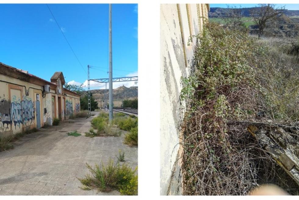 Imagen Adif renovará tres estaciones cerradas de la línea Zaragoza-Lérida que los usuarios piden reabrir.