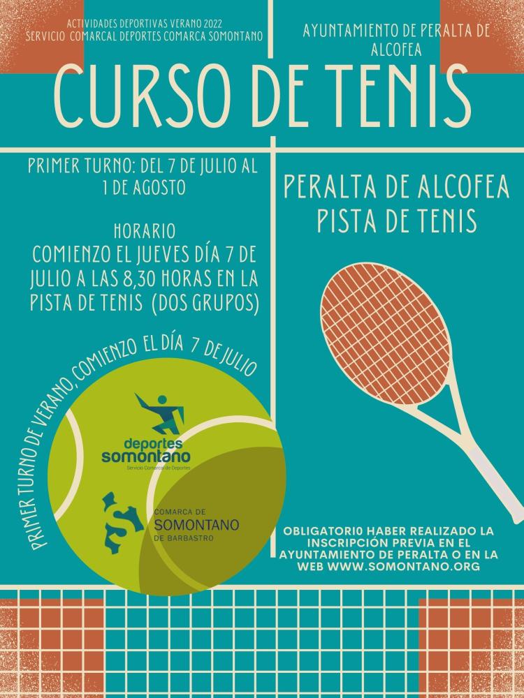 Imagen: Curso de tenis Peralta de Alcofea